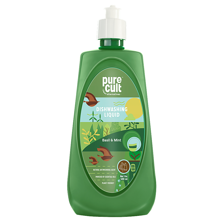 PureCult Dishwash Liquid - Basil & Mint