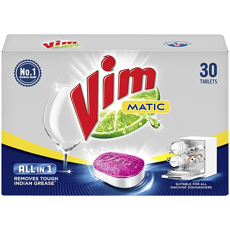 Vim Matic -  All In 1 Dishwash Tablets