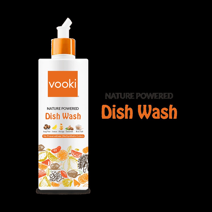 Vooki Natured Powered Dishwash - Removes Dirt & Grease