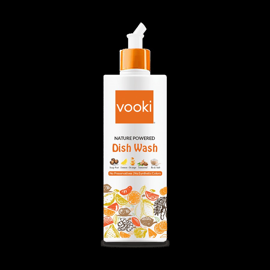 Vooki Natured Powered Dishwash - Removes Dirt & Grease