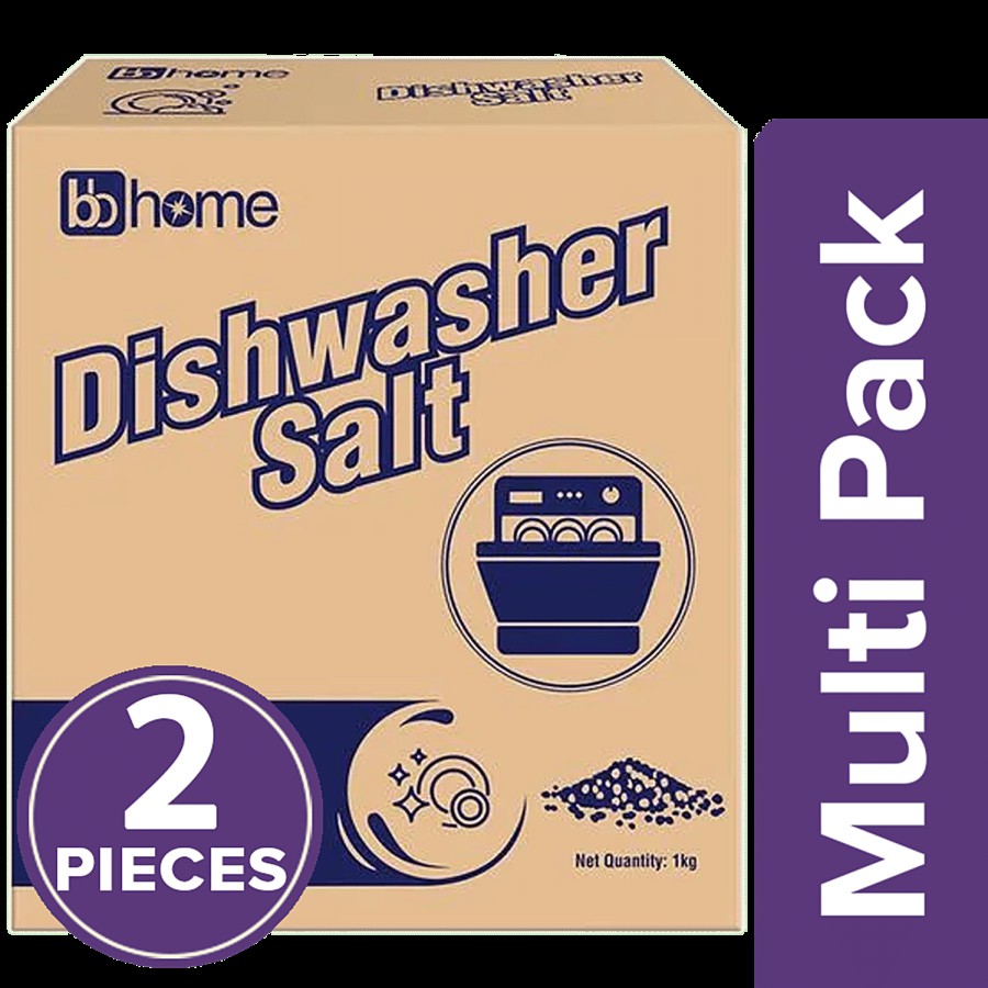 bb home BB Home Dishwasher Salt-1kg-Pack of 2