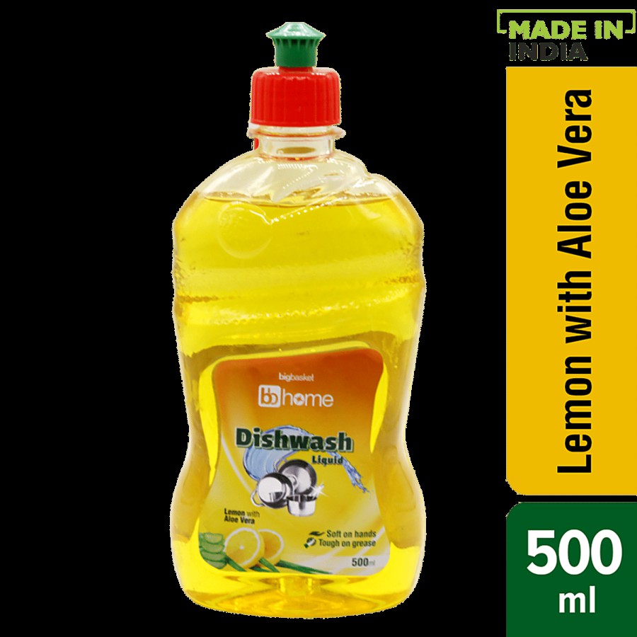 bb home Dishwash Liquid - Lemon With Aloe Vera