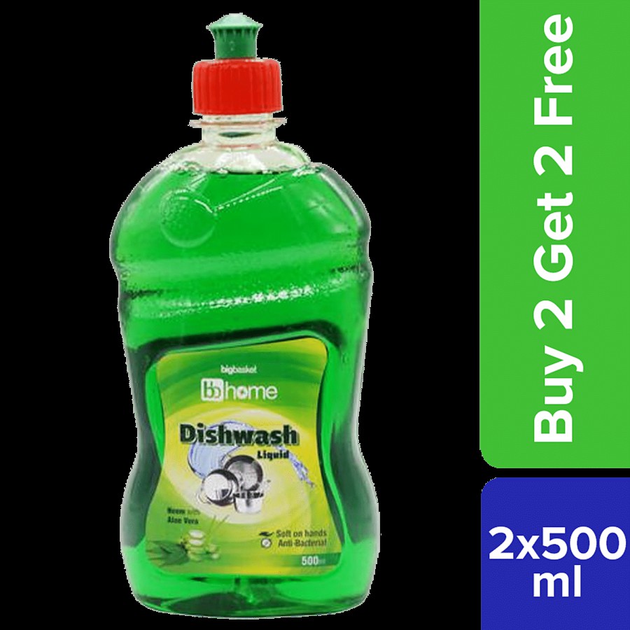 bb home Dishwash Liquid - Neem With Aloe Vera