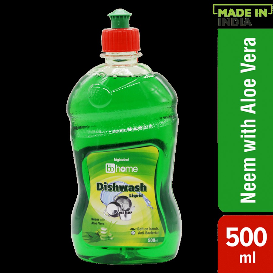 bb home Dishwash Liquid - Neem With Aloe Vera