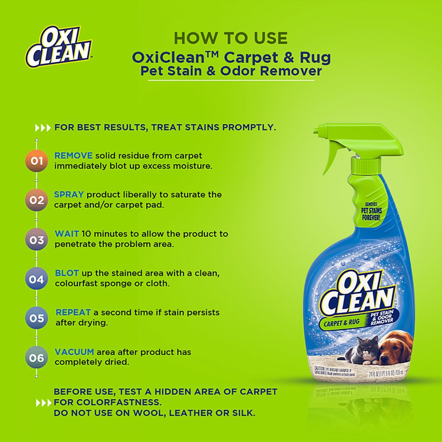 Oxiclean Carpet & Rug Stain Remover - Helps To Get Rid Of Tough Marks