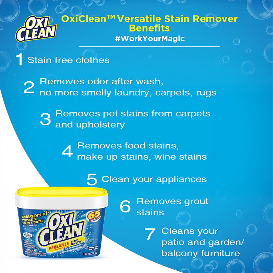 Oxiclean Versatile Stain Remover - Gets Rid Of Tough Marks