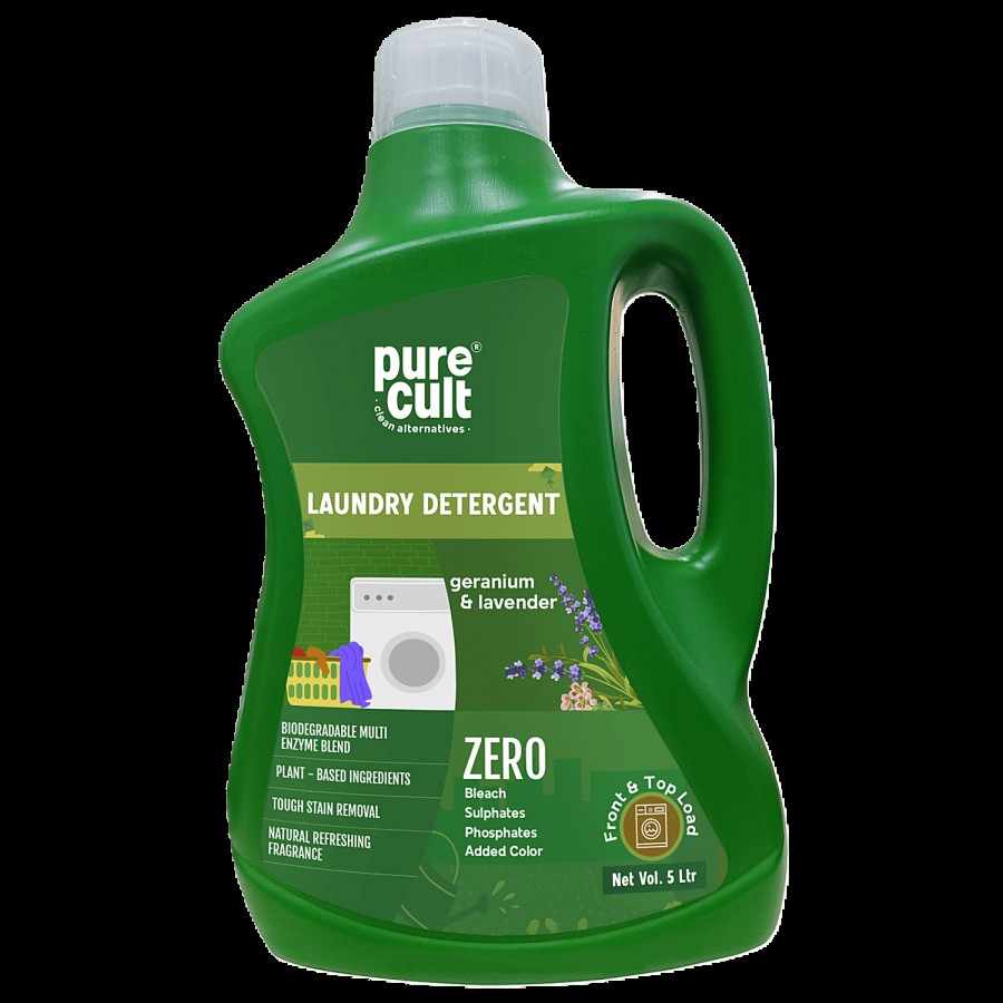 PureCult Laundry Detergent With Geranium & Lavender - Eco-Friendly