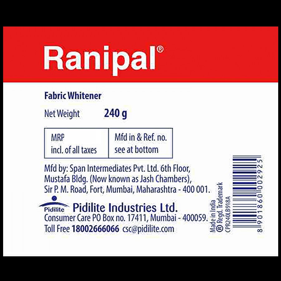 Ranipal Ranipal Fabric Whitener - With OB Power