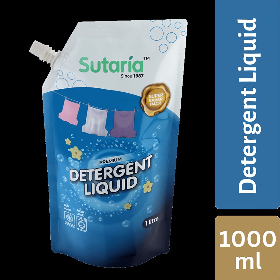 Sutaria Premium Detergent Liquid - Removes Tough Stains