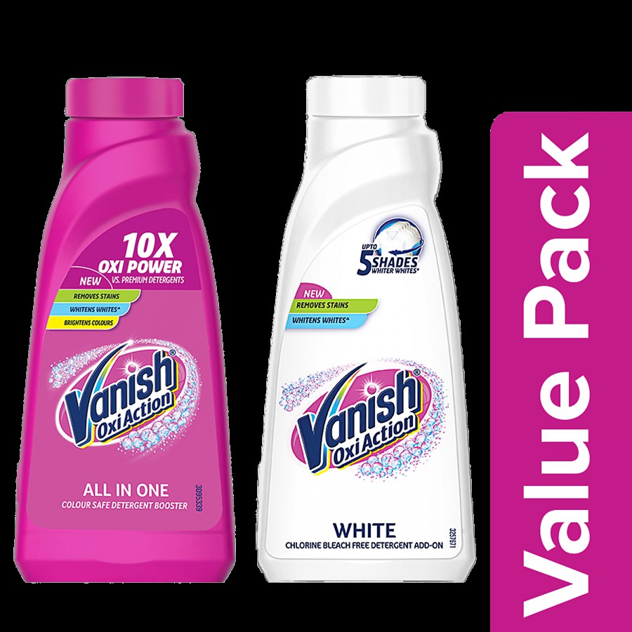 Vanish Oxi Action - All In One Stain Remover + White Fabric Whitener