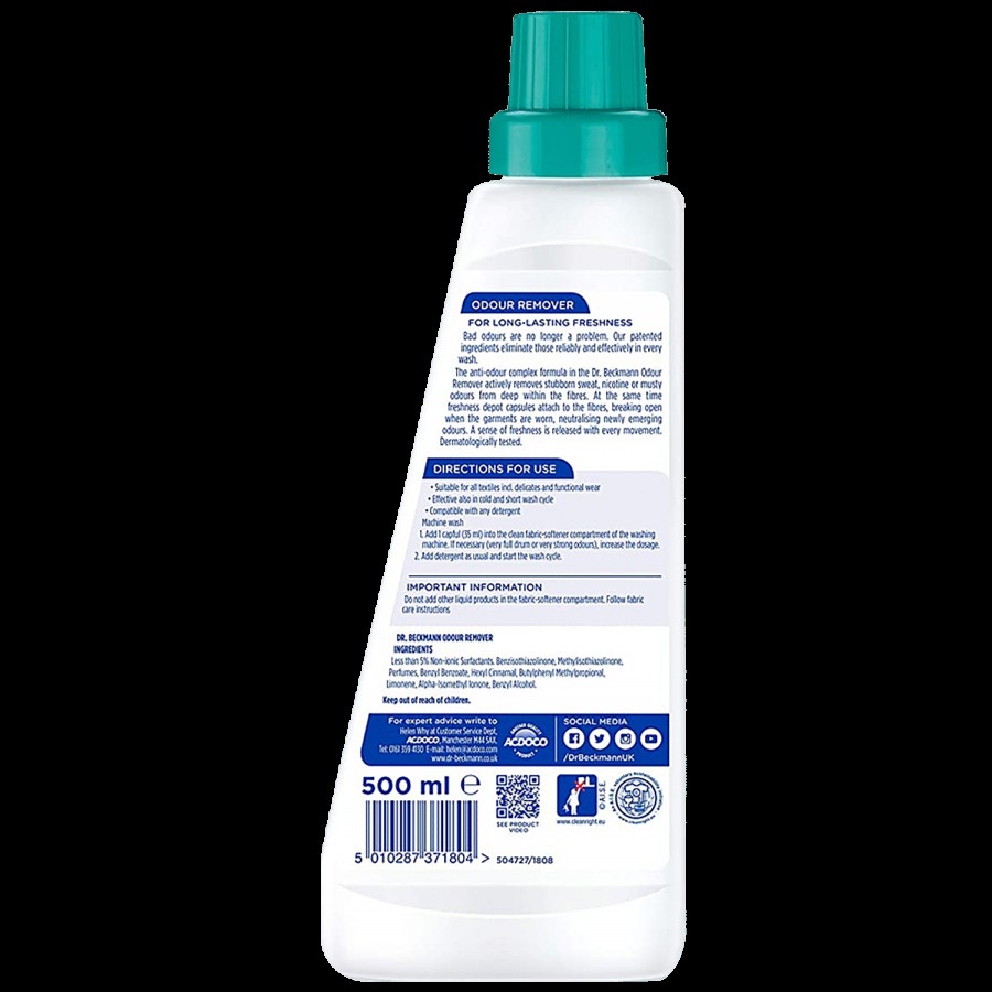 Dr. Beckmann Odour Remover - Ultra Effective For Long-lasting Freshness