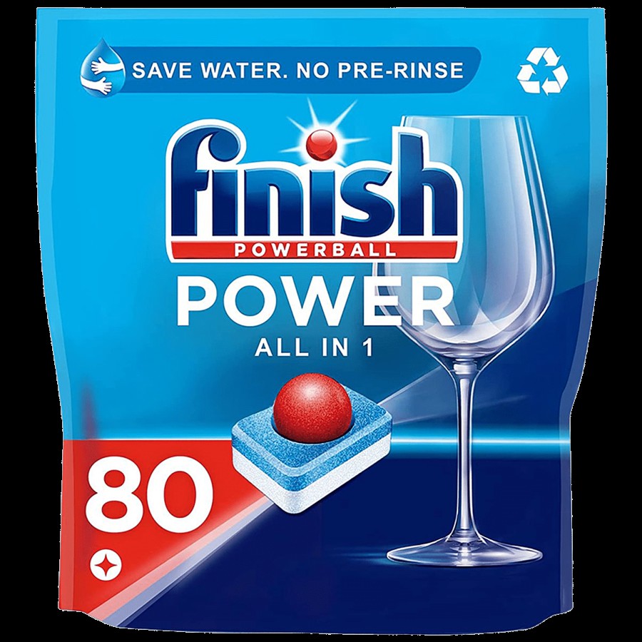 Finish Powerball Power All-In-1 Dishwasher Tablets - Regular