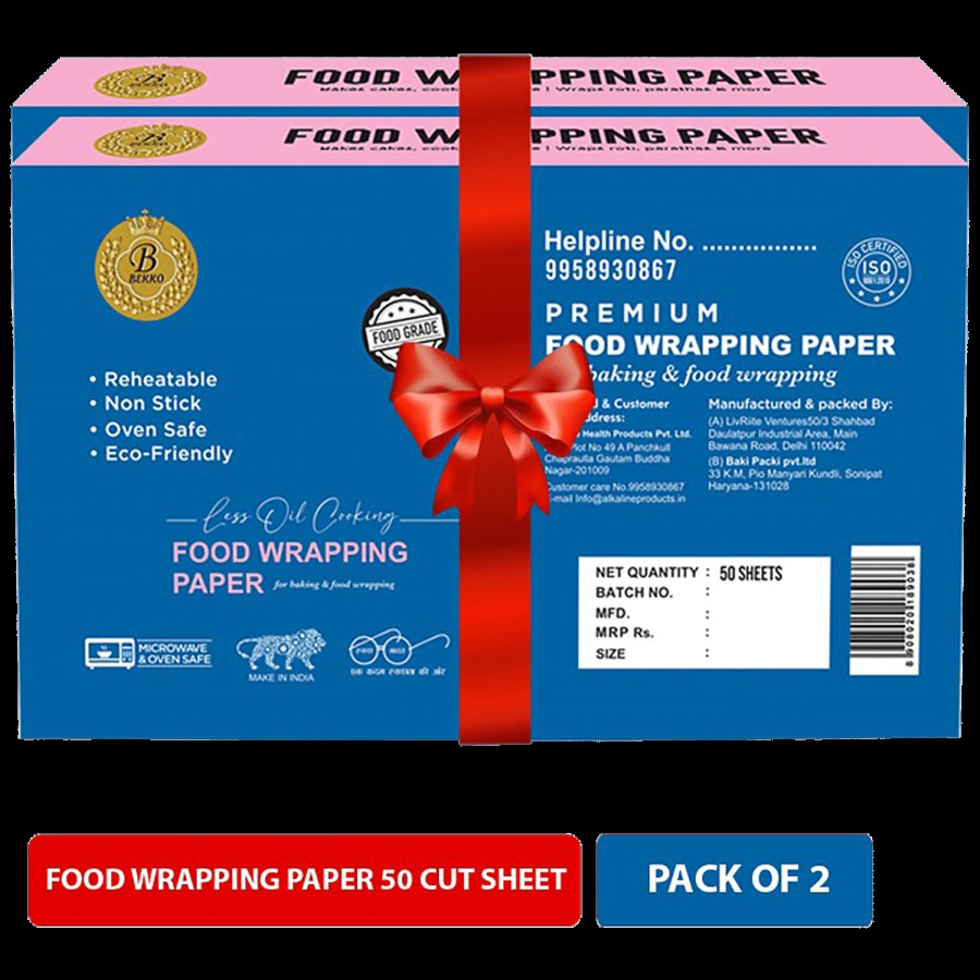 Bekko Food Wrapping Paper For Baking - Premium