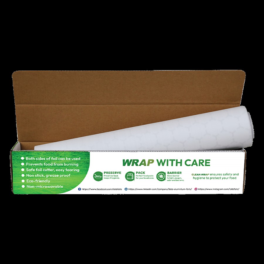 Cleanwrap Aluminium + Paper Foil - 11.5 m