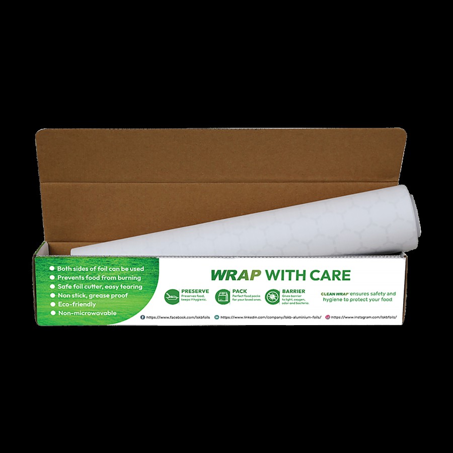 Cleanwrap Aluminium + Paper Foil - 43.3 m