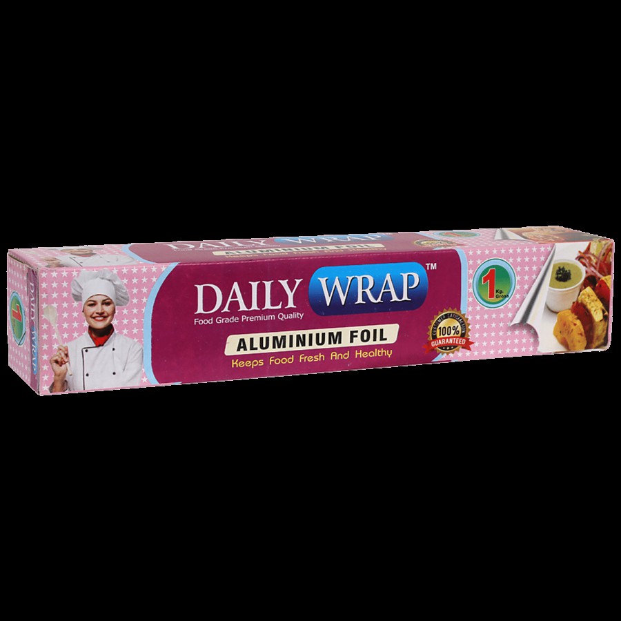 Daily Wrap Aluminium Foil - Keeps Food Fresh