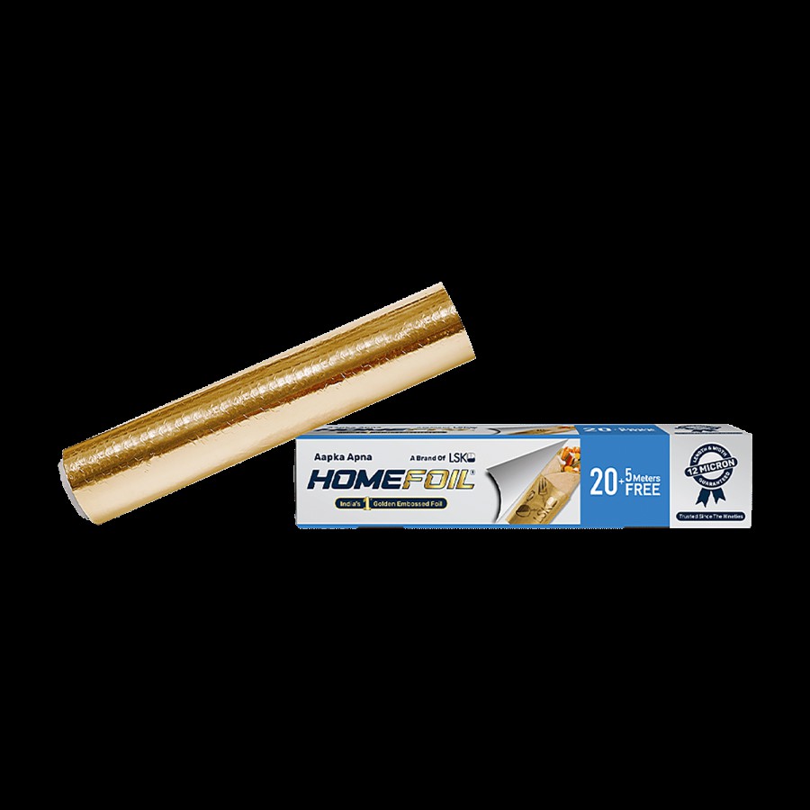 Homefoil Aluminium Foil Golden Embossed - 25 m