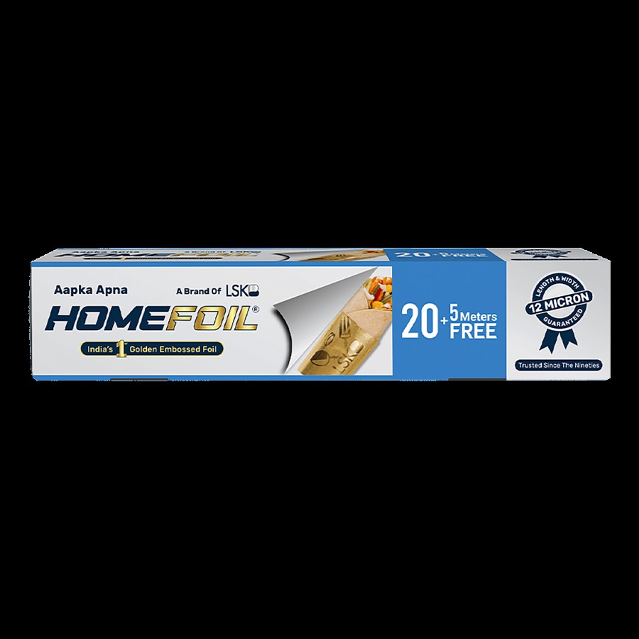 Homefoil Aluminium Foil Golden Embossed - 25 m