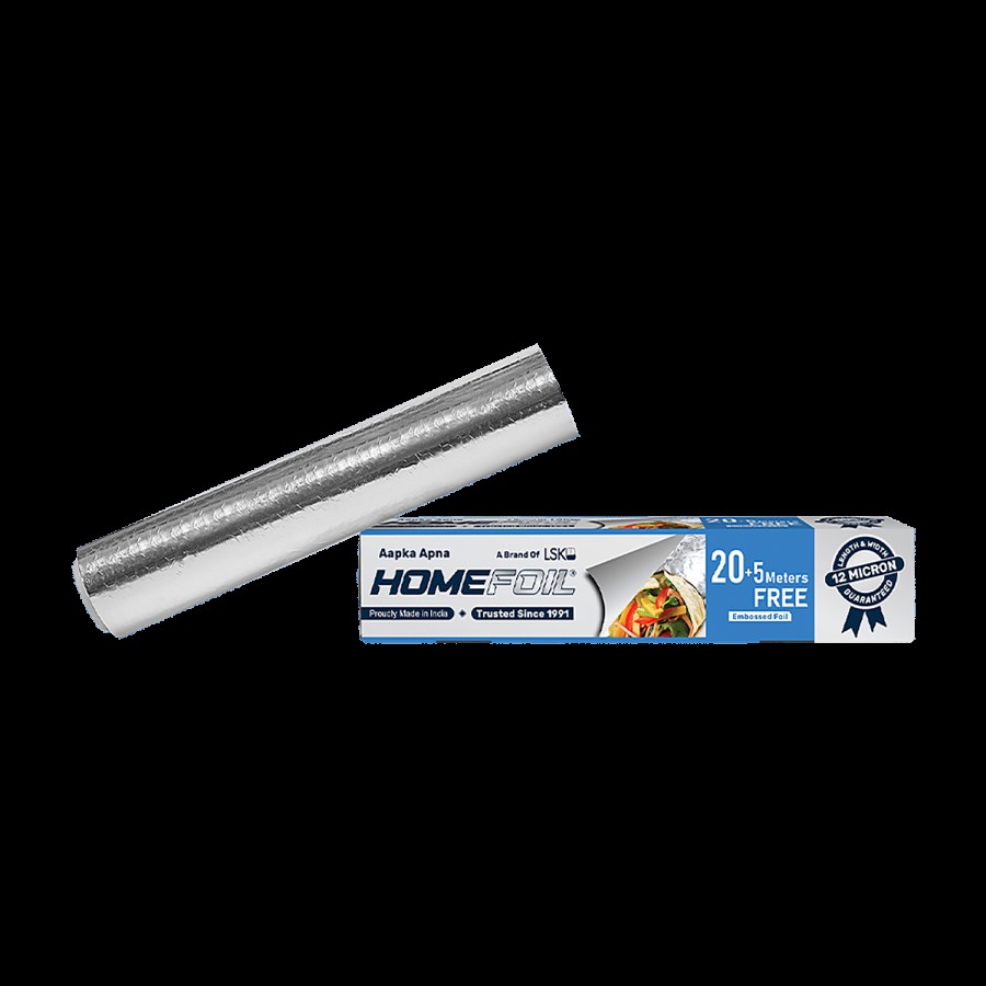 Homefoil Aluminium Foil Silver Embossed - 25 m