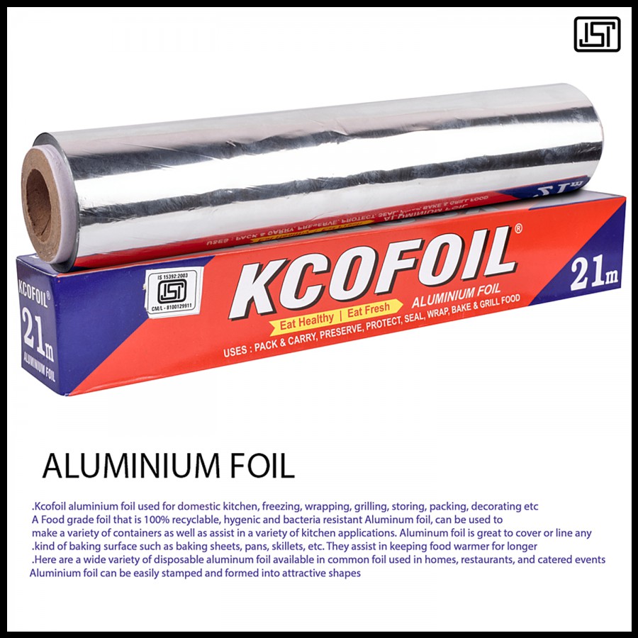 Kcofoil Aluminium Foil - 21 m