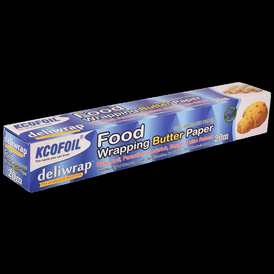 Kcofoil Food Wrapping Butter Paper - 20 m