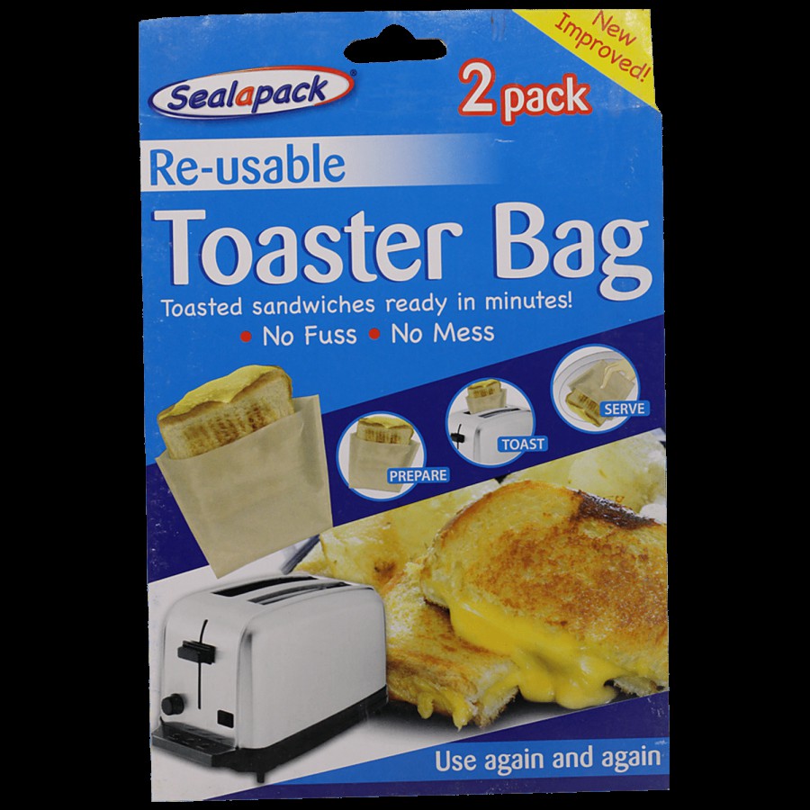 Sealapack Reusable Toaster Bags - Convenient & Clean