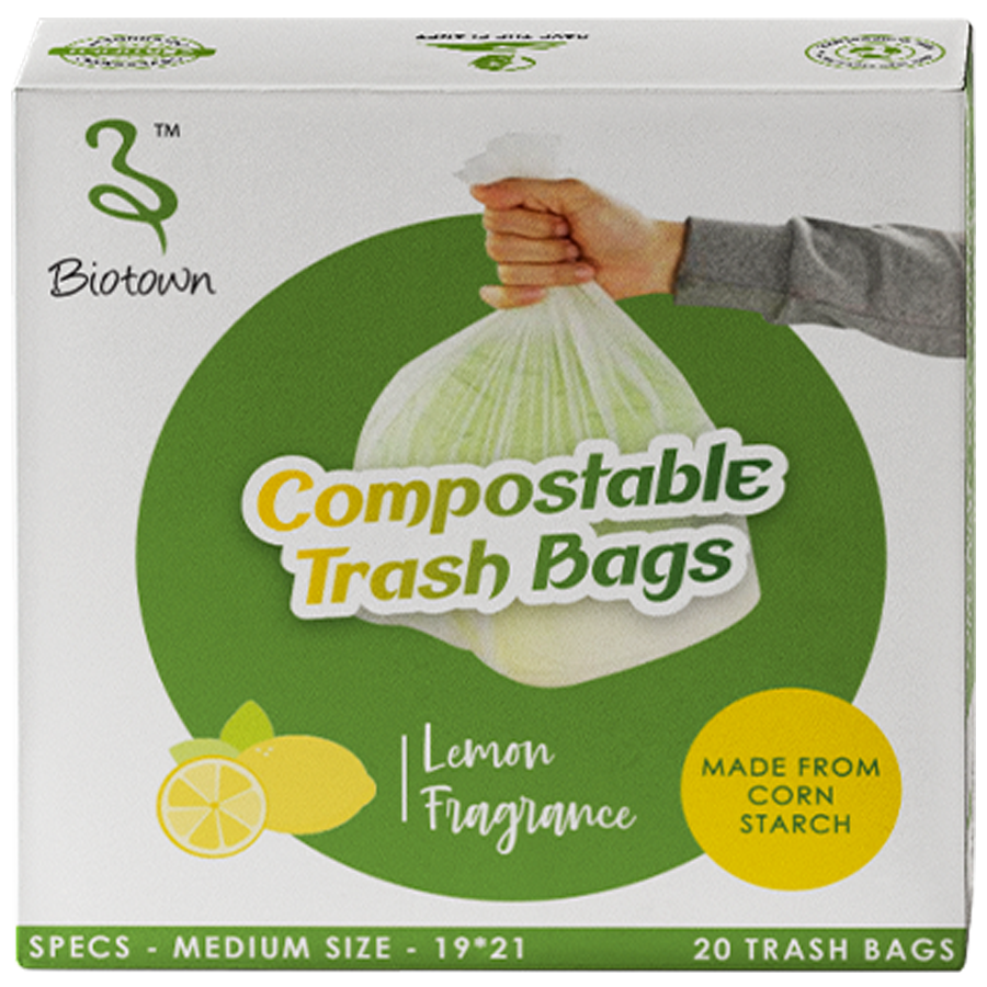 Biotown Compostable Garbage Bags- Lemon Fragrance