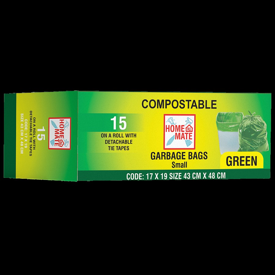 Home Mate Compostable Garbage Bag - Green