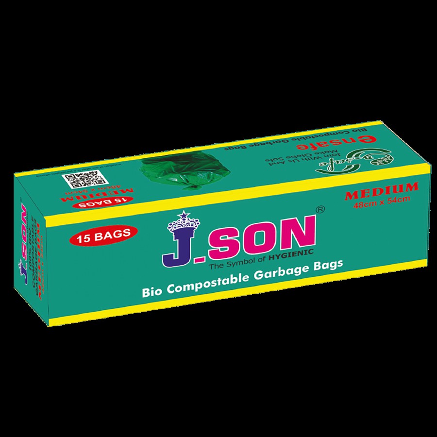 J_son Bio Compostable Garbage Bags - Medium