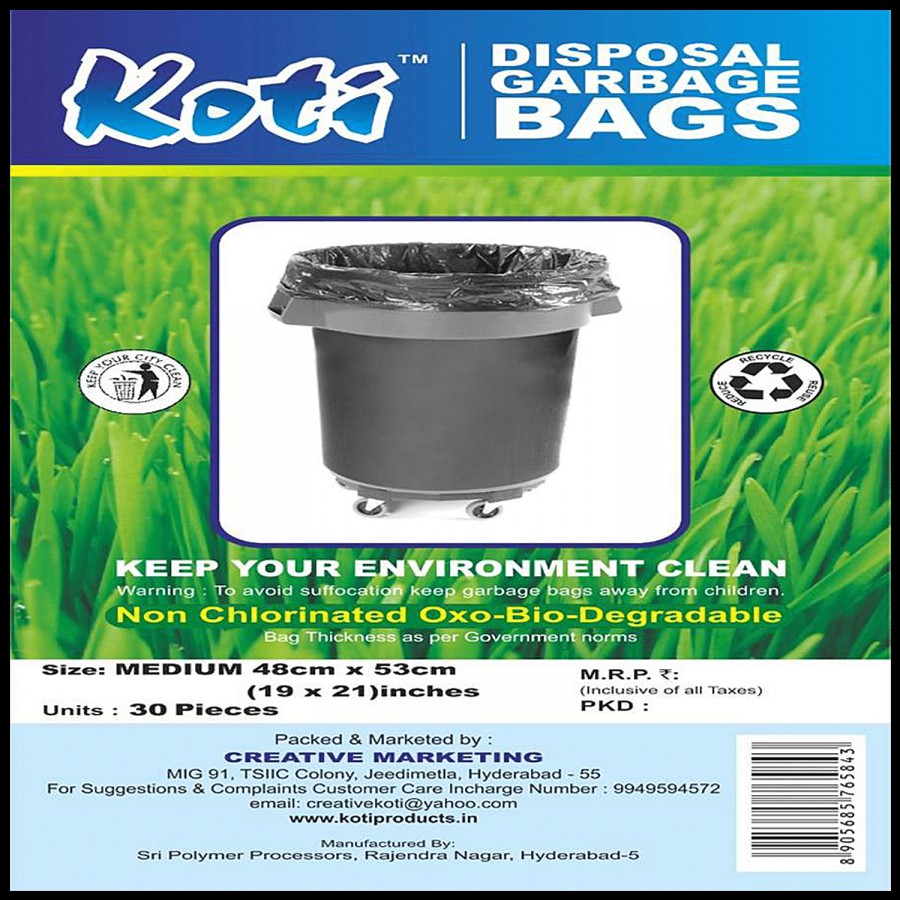 Koti Oxo-Biodegradable Garbage Bag - Medium