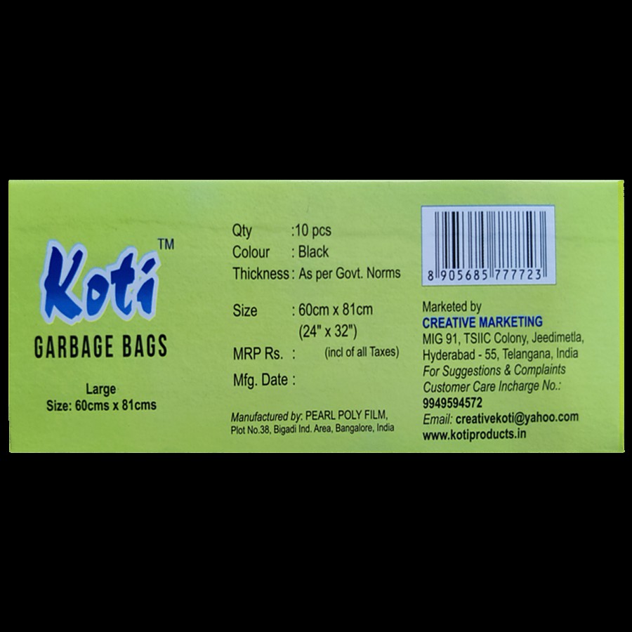 Koti Oxo-Biodegradable Garbage Bag Roll - Large