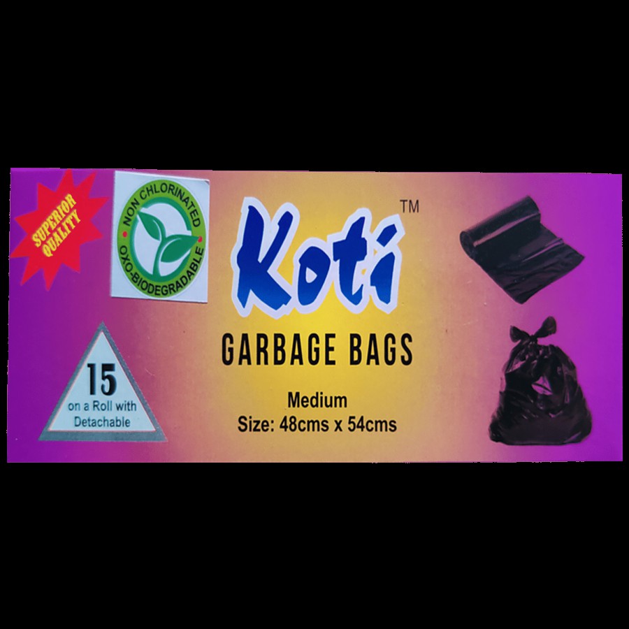 Koti Oxo-Biodegradable Garbage Bag Roll - Medium