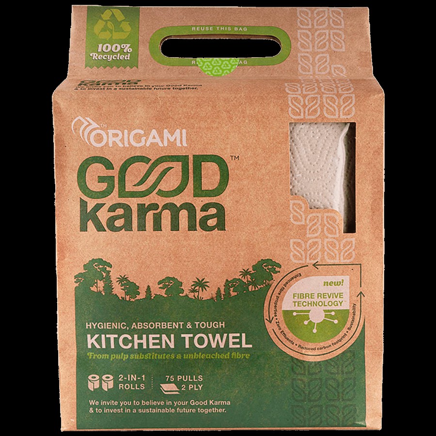 Origami Good Karma Kitchen Paper Towels - 3 Ply