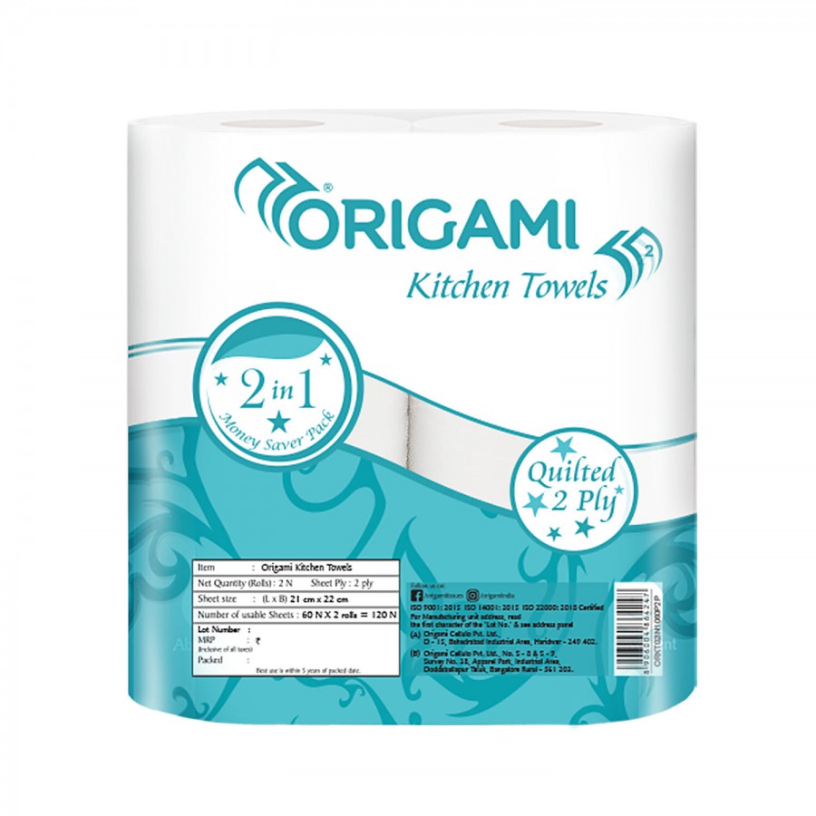 Origami Kitchen Towels - 2 Ply