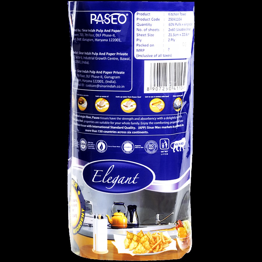 Paseo Kitchen Roll - 2 Ply