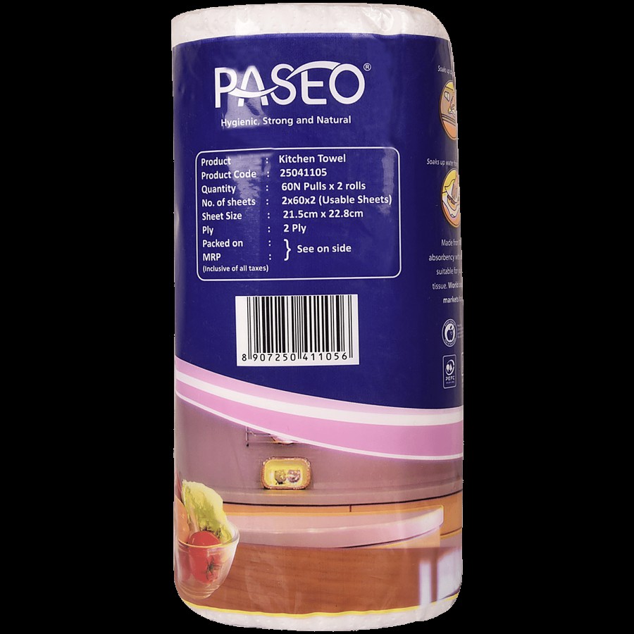 Paseo Premium Kitchen Paper Towel - 2 Ply