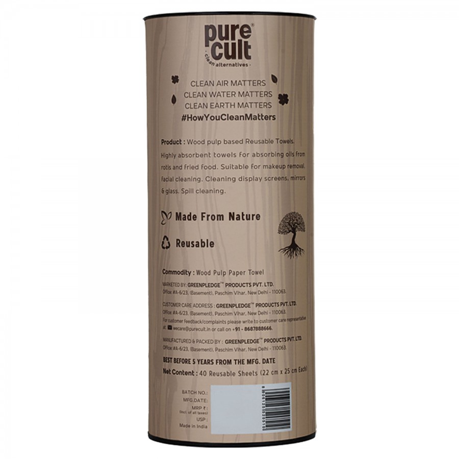 PureCult Wood Pulp Paper Towel