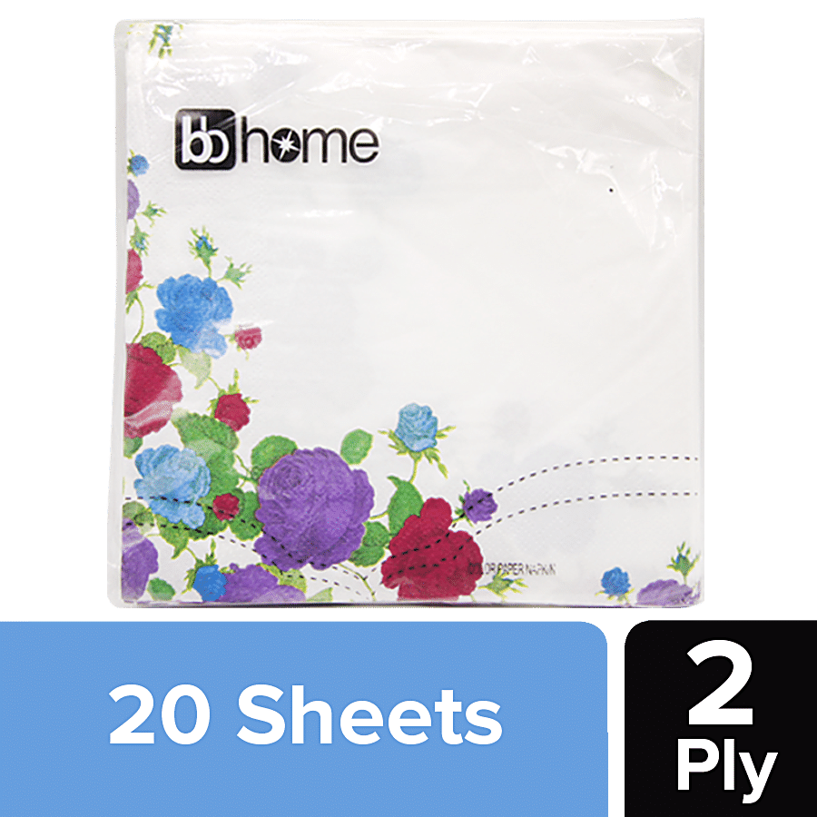 BB Home Paper Napkins - Floral Border