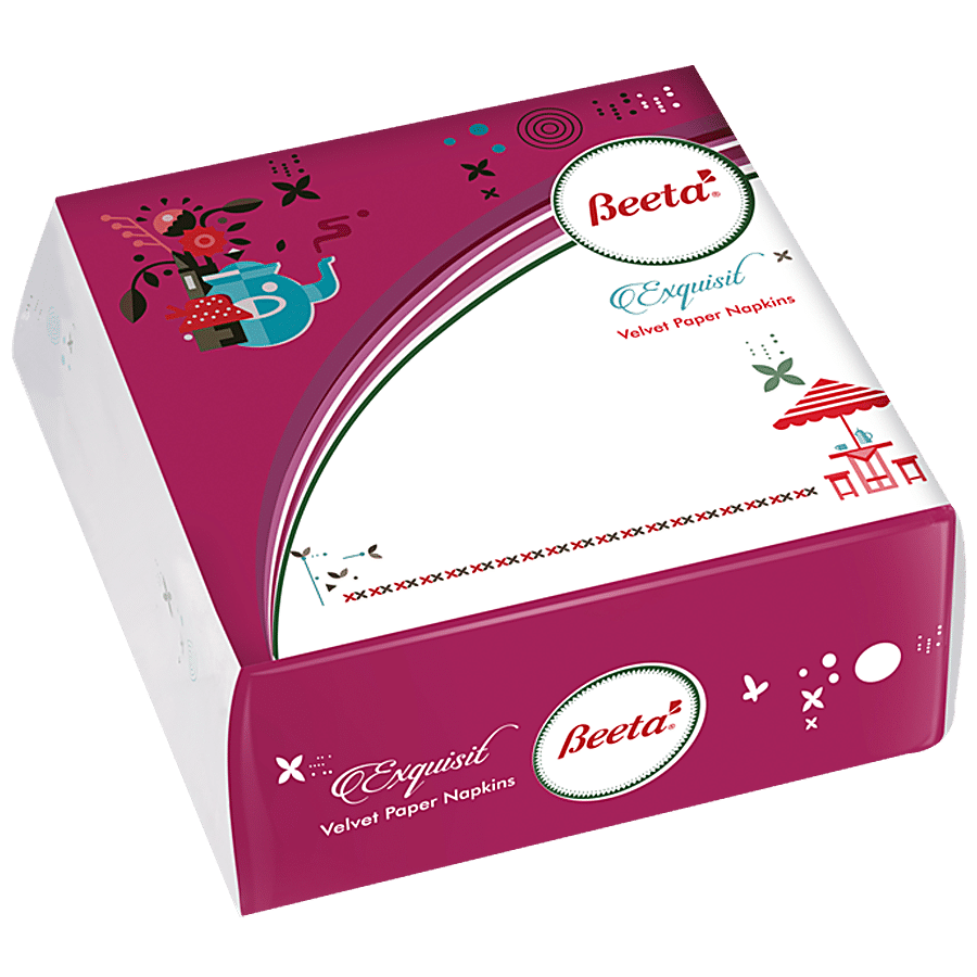 Beeta Velvet Paper Napkins - 1 Ply