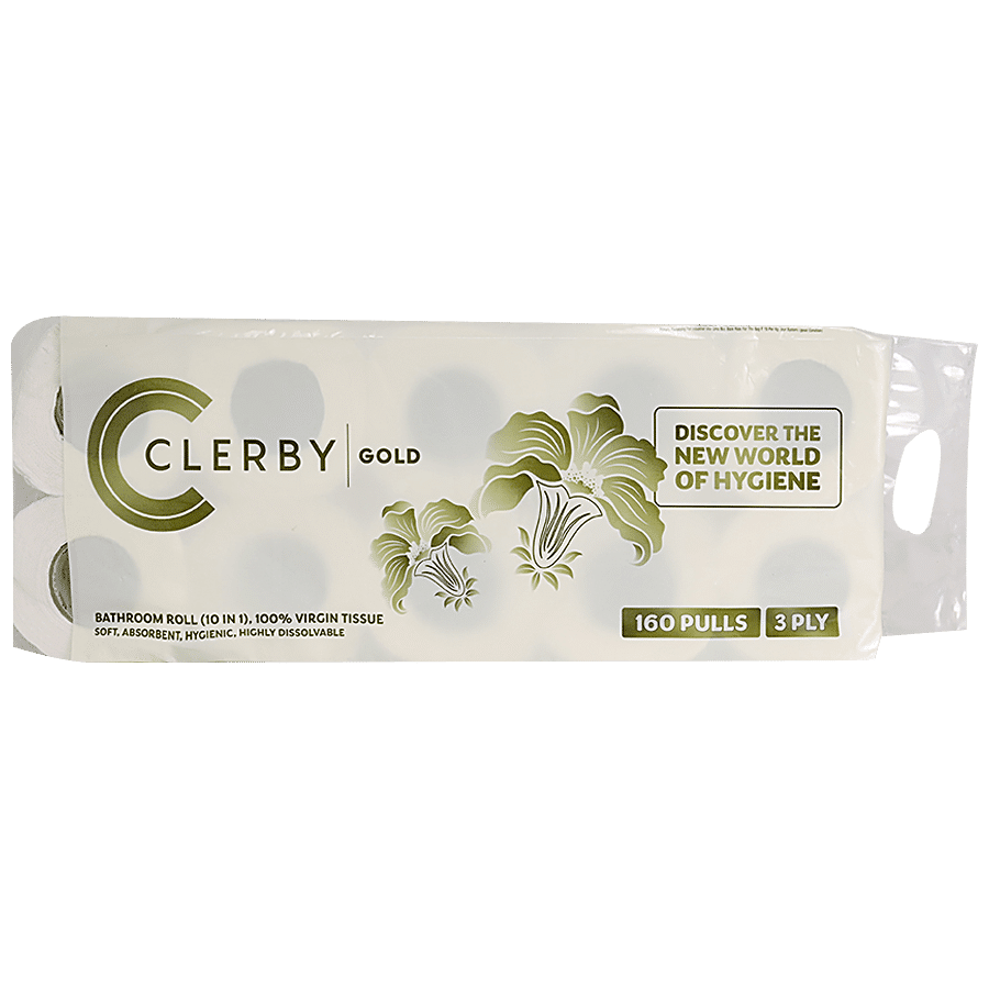 CLERBY Bathroom Rolls - 3 Ply