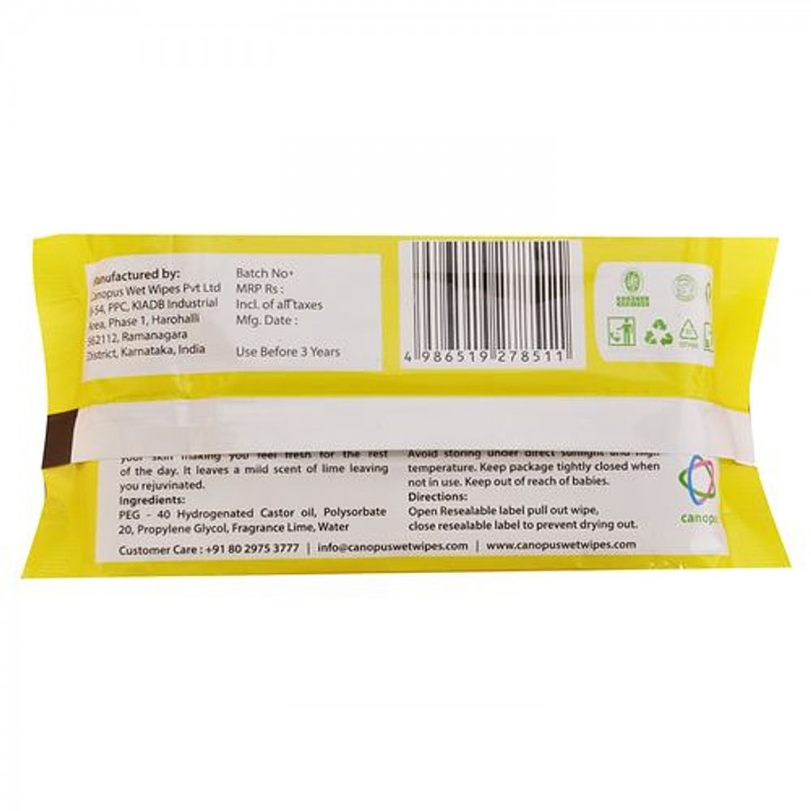 Canopus Facial Wipes - Lemon Fragrance