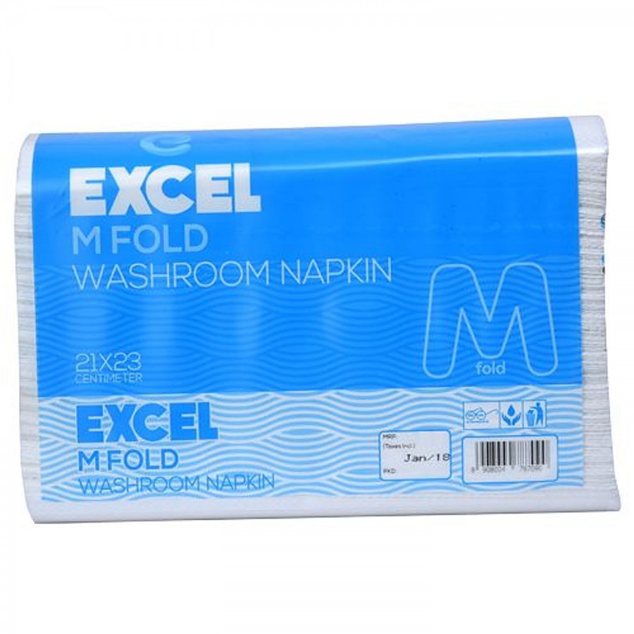 Excel  Excel Washroom Paper Napkins - M Fold