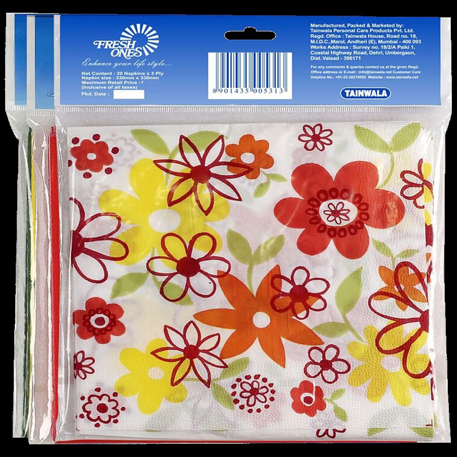 Fresh Ones Paper Napkins - 3 Ply