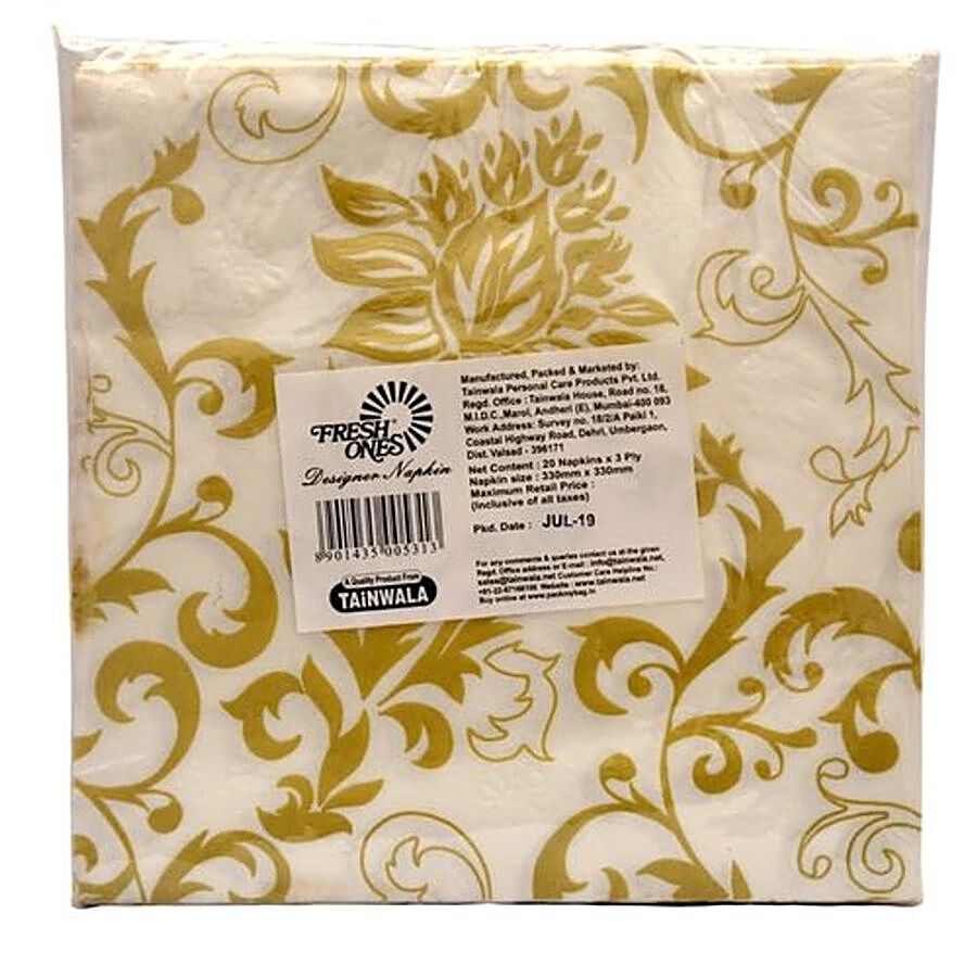 Freshones Designer Napkins - 3 Ply