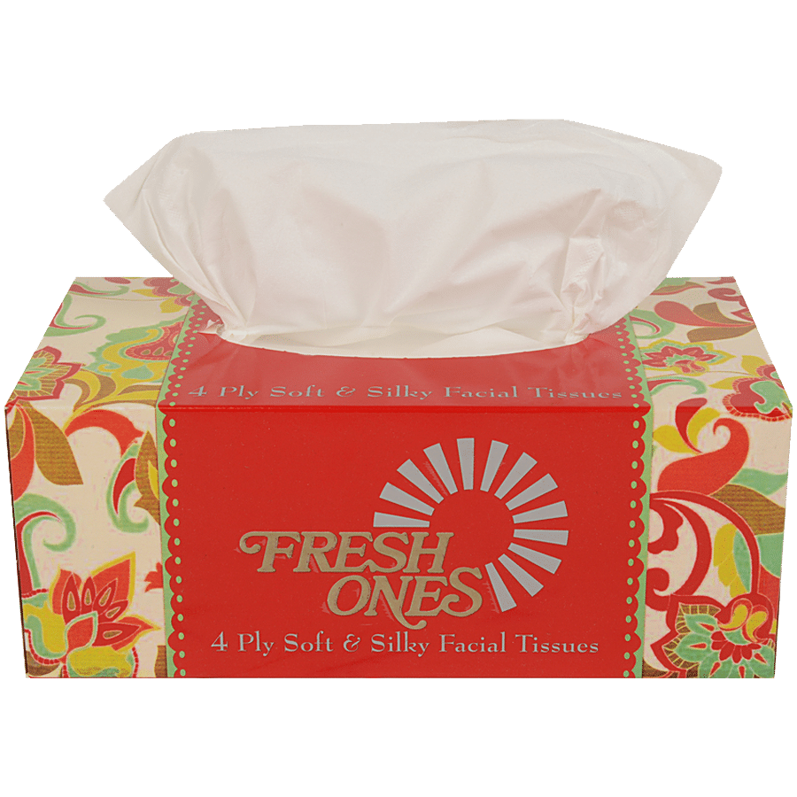 Freshones Soft & Silky Facial Tissues - 4 Ply