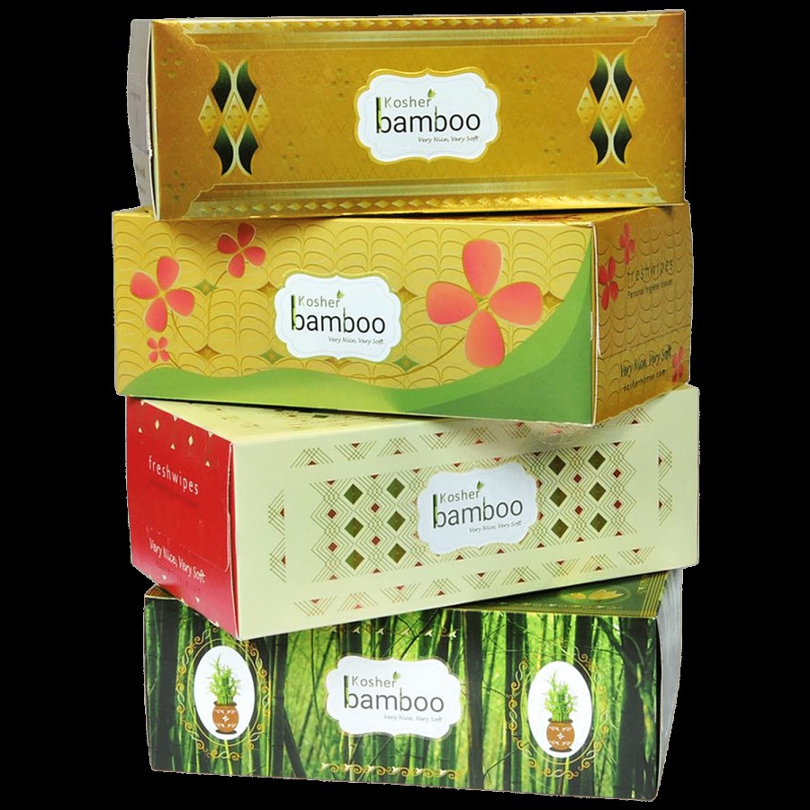 Kosher Bamboo Facial Tissues - 2 Ply