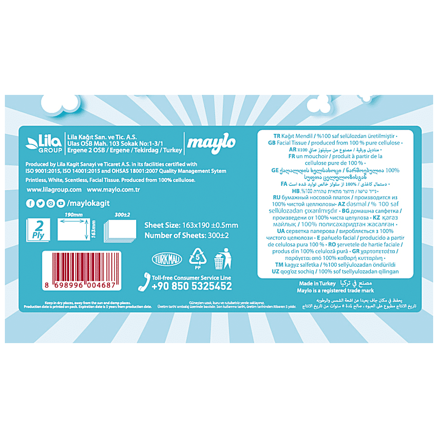 Maylo Facial Tissues -  2 Ply