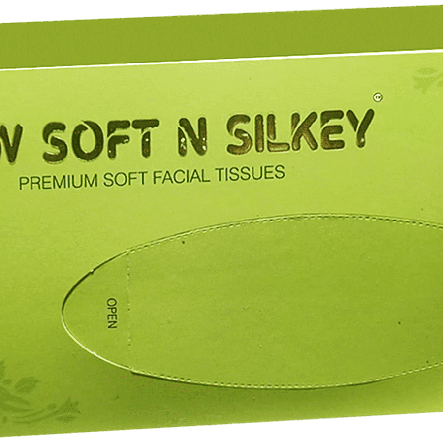 New Soft n Silky Premium Soft Facial Tissues - 2 Ply