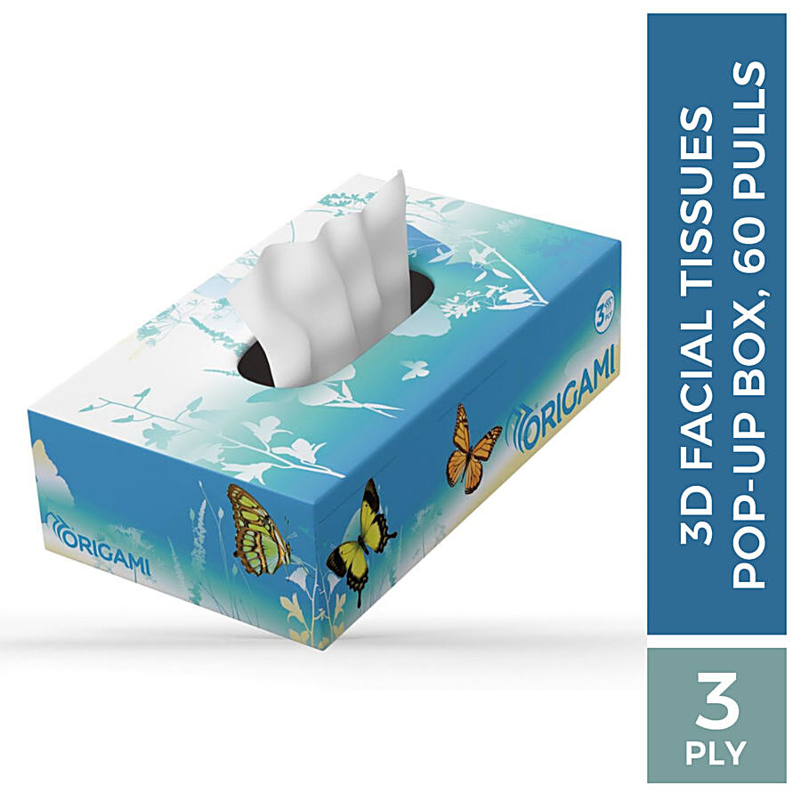 Origami Facial Tissues Box - 3 Ply