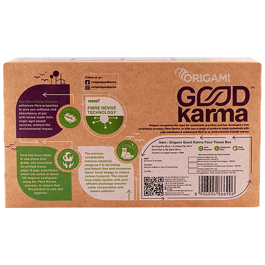 Origami Good Karma Facial Tissues - 2 Ply